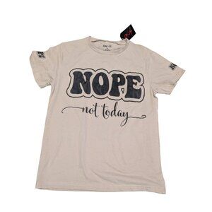 On Fire Tshirt Womens 1X (runs small) Beige Nope Not Today
